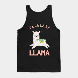 Fa La La Llama - Funny Christmas Ugly Sweater Llama Tank Top